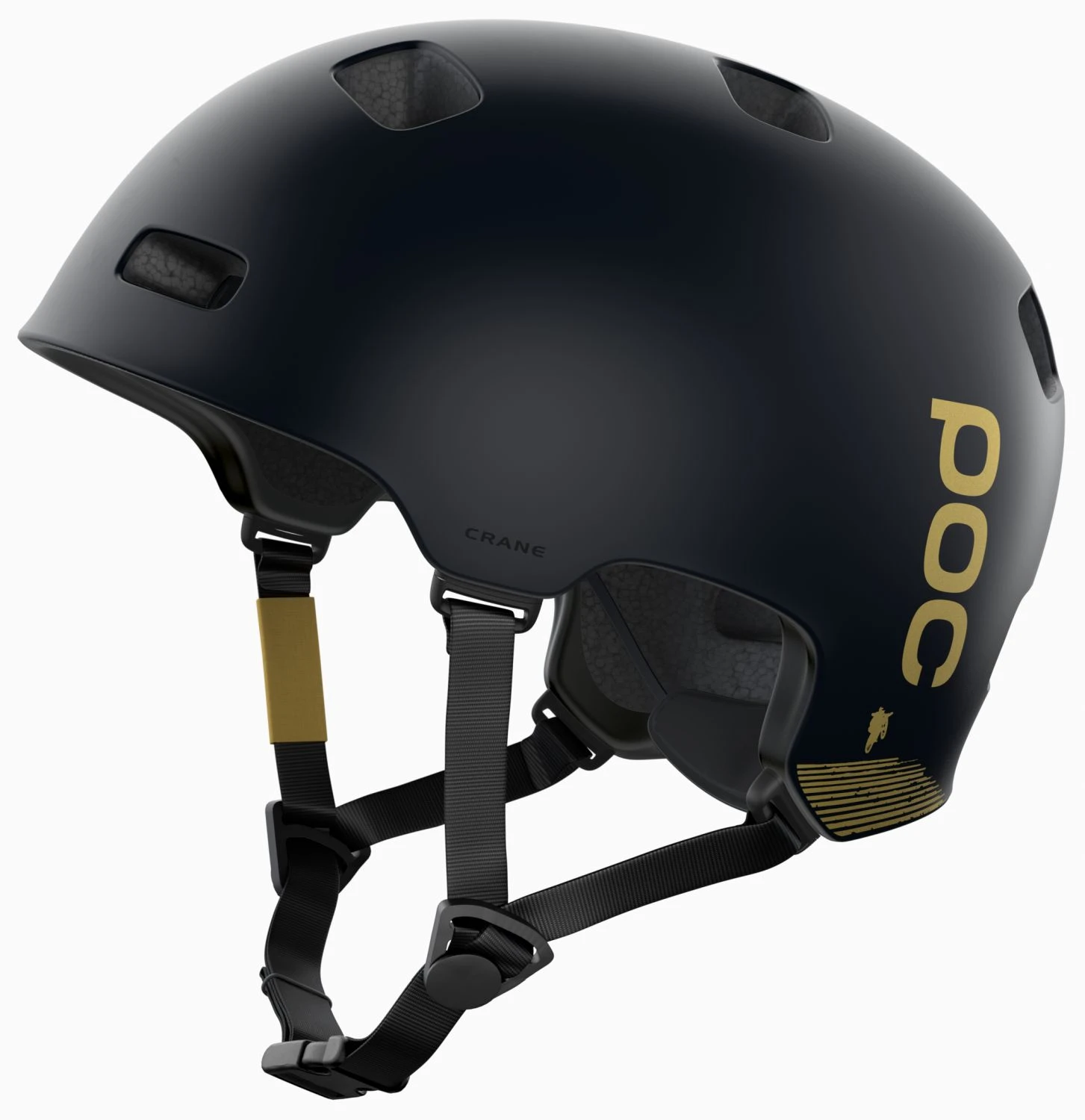 POC Crane MIPS Fabio Ed. Fahrradhelm - Uranium Black Matt / Gold 3 POC Crane MIPS Fabio Ed. Fahrradhelm - Uranium Black Matt / Gold
