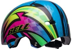 Bell SPAN Skaterhelm & Fahrradhelm-gloss Blue/magenta Psycho -Helm Geschäft 210165051 bell span bmx psycho gloss blue magenta back left