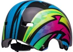 Bell SPAN Skaterhelm & Fahrradhelm-gloss Blue/magenta Psycho -Helm Geschäft 210165051 bell span bmx psycho gloss blue magenta back right 1