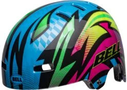Bell SPAN Skaterhelm & Fahrradhelm-gloss Blue/magenta Psycho