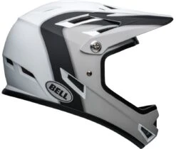 Bell Sanction BMX Downhill-Helm - Matte Black/white Presence 10 Bell Sanction BMX Downhill-Helm - Matte Black/white Presence -Helm Geschäft 210203025 bell sanction presence matte black white right