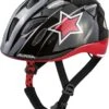 Alpina Ximo Flash Kinder Fahrradhelm - Black Red White Star -Helm Geschäft A9710 X 30 Main