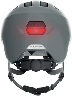 ABUS Smiley 3.0 ACE LED Kinder-Fahrradhelm - Shiny Grey 8 ABUS Smiley 3.0 ACE LED Kinder-Fahrradhelm - Shiny Grey -Helm Geschäft Abus Smiley 3 0 Ace kinder fahrradhelm shiny grey 3