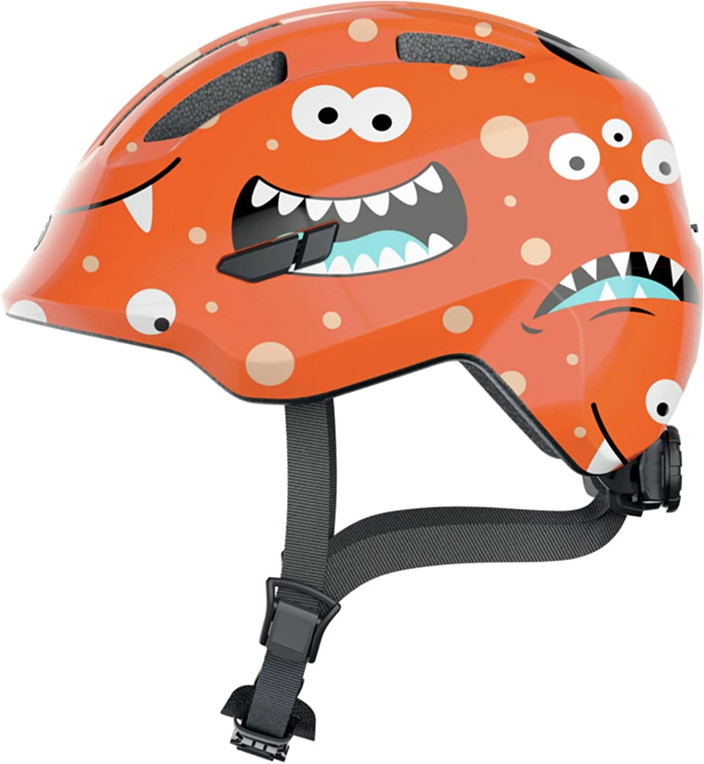 ABUS Smiley 3.0 Kinder-Fahrradhelm - Orange Monster 3 ABUS Smiley 3.0 Kinder-Fahrradhelm - Orange Monster