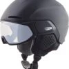 Alpina ALTO V Visier Skihelm - Black Mat -Helm Geschäft Alpina Alto V Visier Skihelm selbsttoenendes Visier photochromatic variomatik black mat 1
