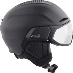 Alpina ALTO V Visier Skihelm - Black Mat -Helm Geschäft Alpina Alto V Visier Skihelm selbsttoenendes Visier photochromatic variomatik black mat 3