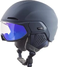 Alpina ALTO V Visier Skihelm - Ink Mat