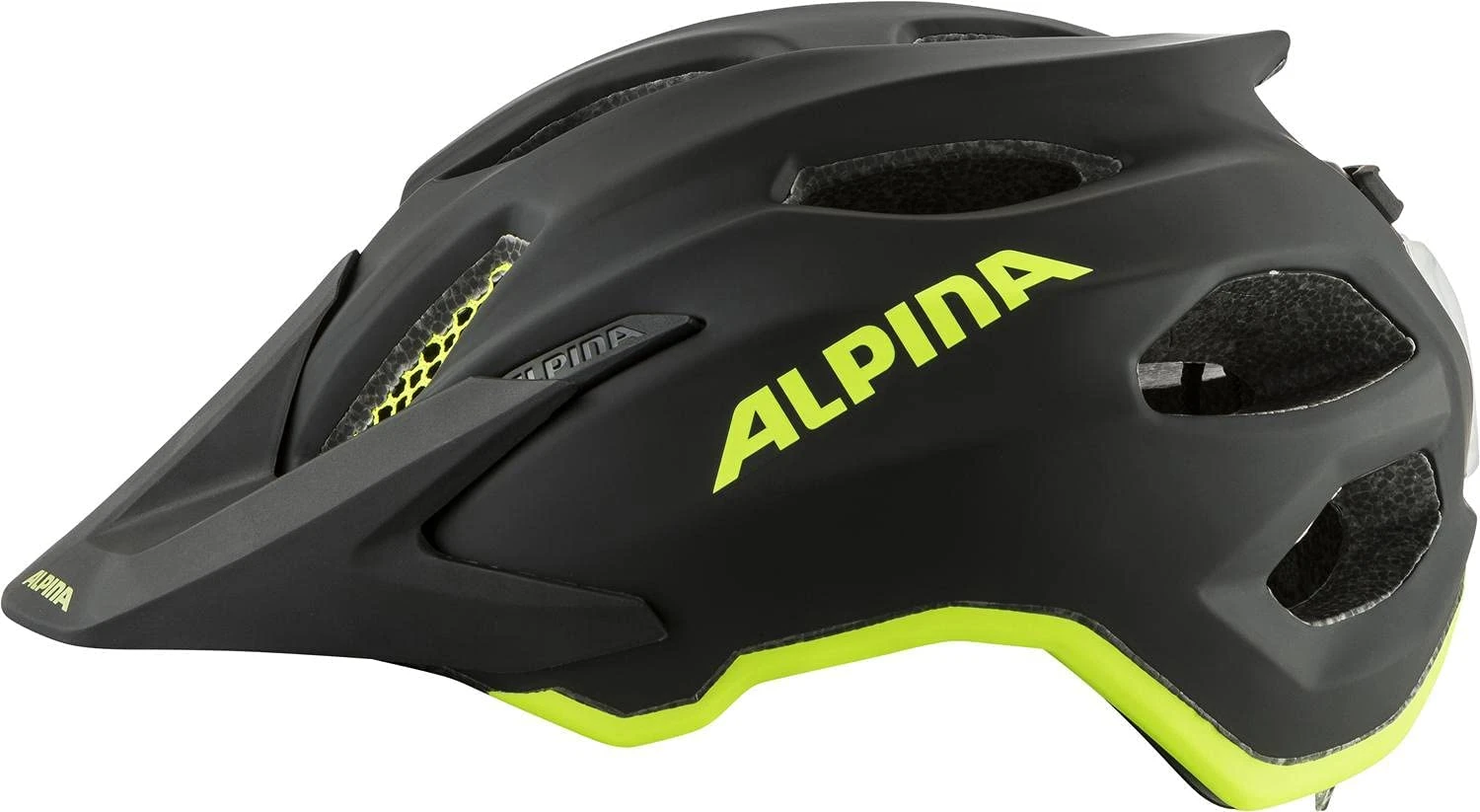 Alpina Carapax Jr. Flash Fahrradhelm - Black Neon Yellow Mat 5 Alpina Carapax Jr. Flash Fahrradhelm - Black Neon Yellow Mat – Bild 3
