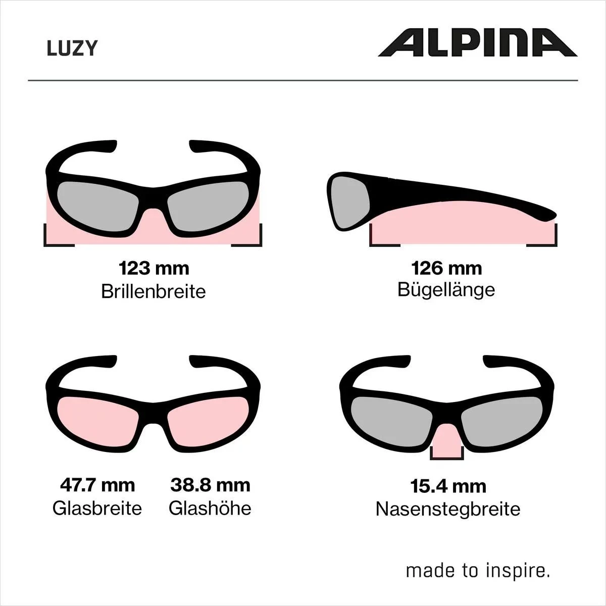 Alpina Luzy Kinder-Sonnenbrille - Rose Gloss 7 Alpina Luzy Kinder-Sonnenbrille - Rose Gloss – Bild 5