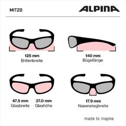 Alpina Mitzo Kinder-Sonnenbrille - Neon Yellow Matt 11 Alpina Mitzo Kinder-Sonnenbrille - Neon Yellow Matt -Helm Geschäft Alpina Mitzo Kindersonnenbrille black 5