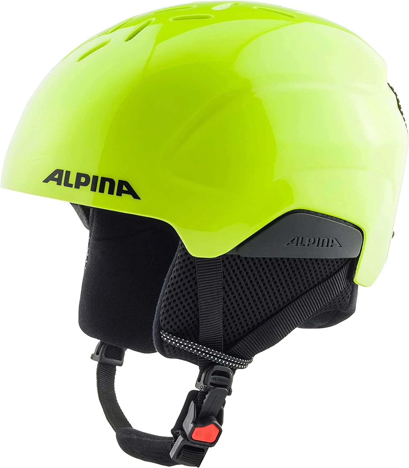 Alpina Pizi Kinderskihelm - Neon Yellow Mat 3 Alpina Pizi Kinderskihelm - Neon Yellow Mat