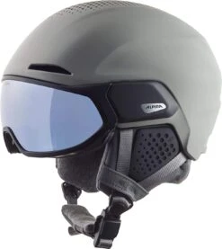 Alpina ALTO Q-LITE Visier Skihelm - Moon-grey Mat