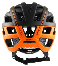 CASCO Cuda 2 Fahrradhelm - Schwarz Orange Matt -Helm Geschäft CASCO CUDA2 Black Orange back rgb 300dpi 04 1646