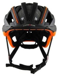 CASCO Cuda 2 Fahrradhelm - Schwarz Orange Matt -Helm Geschäft CASCO CUDA2 Black Orange front rgb 300dpi 04 1646