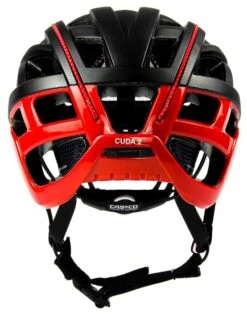 CASCO Cuda2 Strada Rennradhelm - Schwarz-rot-Struktur -Helm Geschäft CASCO CUDA2 STRADA SPORT black structure red Shiny back rgb 800px 96dpi 04 1634