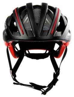 CASCO Cuda2 Strada Rennradhelm - Schwarz-rot-Struktur -Helm Geschäft CASCO CUDA2 STRADA SPORT black structure red Shiny front rgb 800px 96dpi 04 1634