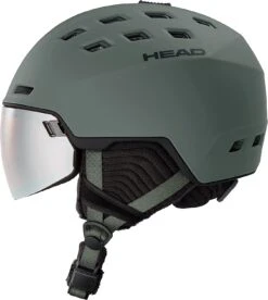HEAD RADAR Visier-Skihelm - Nightgreen Mat -Helm Geschäft Head Radar Skiehlem mit visor visier night green mat 3