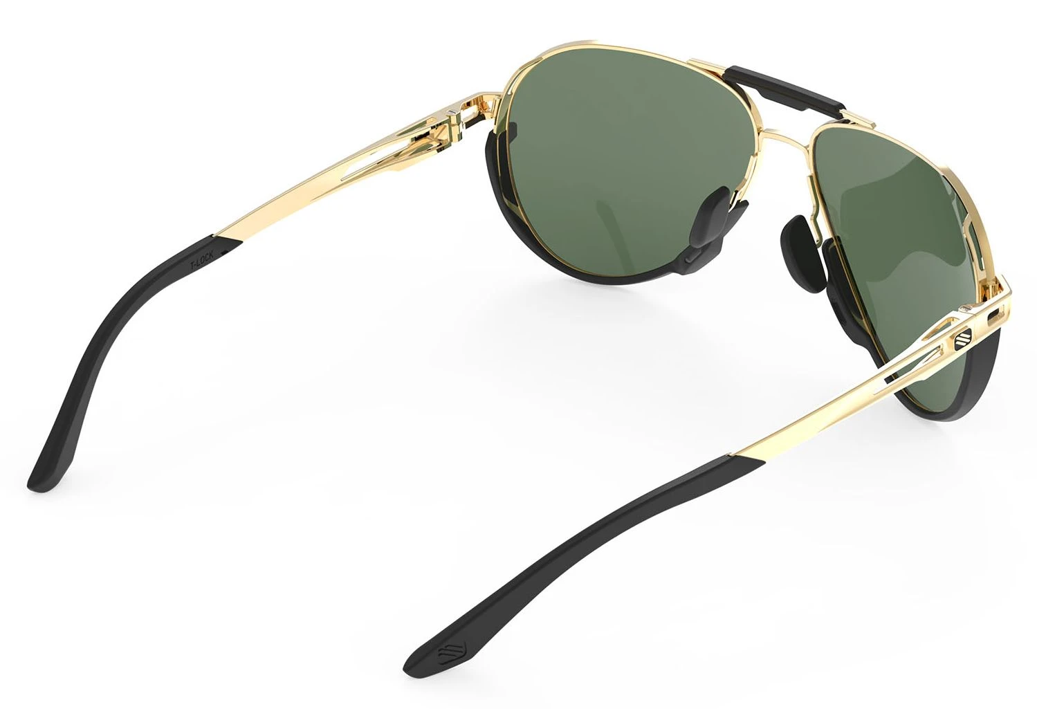 Rudy Project Skytrail Piloten-Sonnenbrille - Ligth Gold Shiny / Green 7 Rudy Project Skytrail Piloten-Sonnenbrille - Ligth Gold Shiny / Green – Bild 5