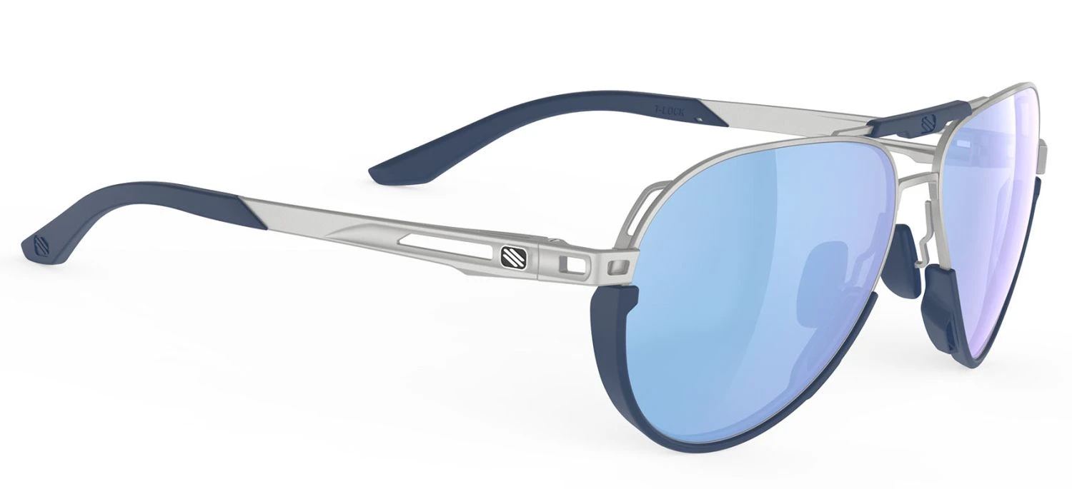 Rudy Project Skytrail Piloten-Sonnenbrille - Aluminium Matte / Multilaser Ice 3 Rudy Project Skytrail Piloten-Sonnenbrille - Aluminium Matte / Multilaser Ice