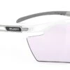 Rudy Project Magnus Sportbrille - White Gloss - ImpactX 2 Laser Purple -Helm Geschäft SP757569 0000 Rudy Project Magnus Sportbrille grosse breite gesichter white gloss photo chrom to laser purple 1