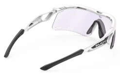Rudy Project Tralyx+ Slim Sportbrille - White Gloss/ImpactX Photochromic -Helm Geschäft SP787569 0000 Rudy Project Tralyx slim sportbrille small white gloss impactx photochromic 2 laser violet purple 5