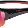 Uvex Blaze III Sportbrille - Black Red -Helm Geschäft uvex blaze 3 Sportbrille black red 1