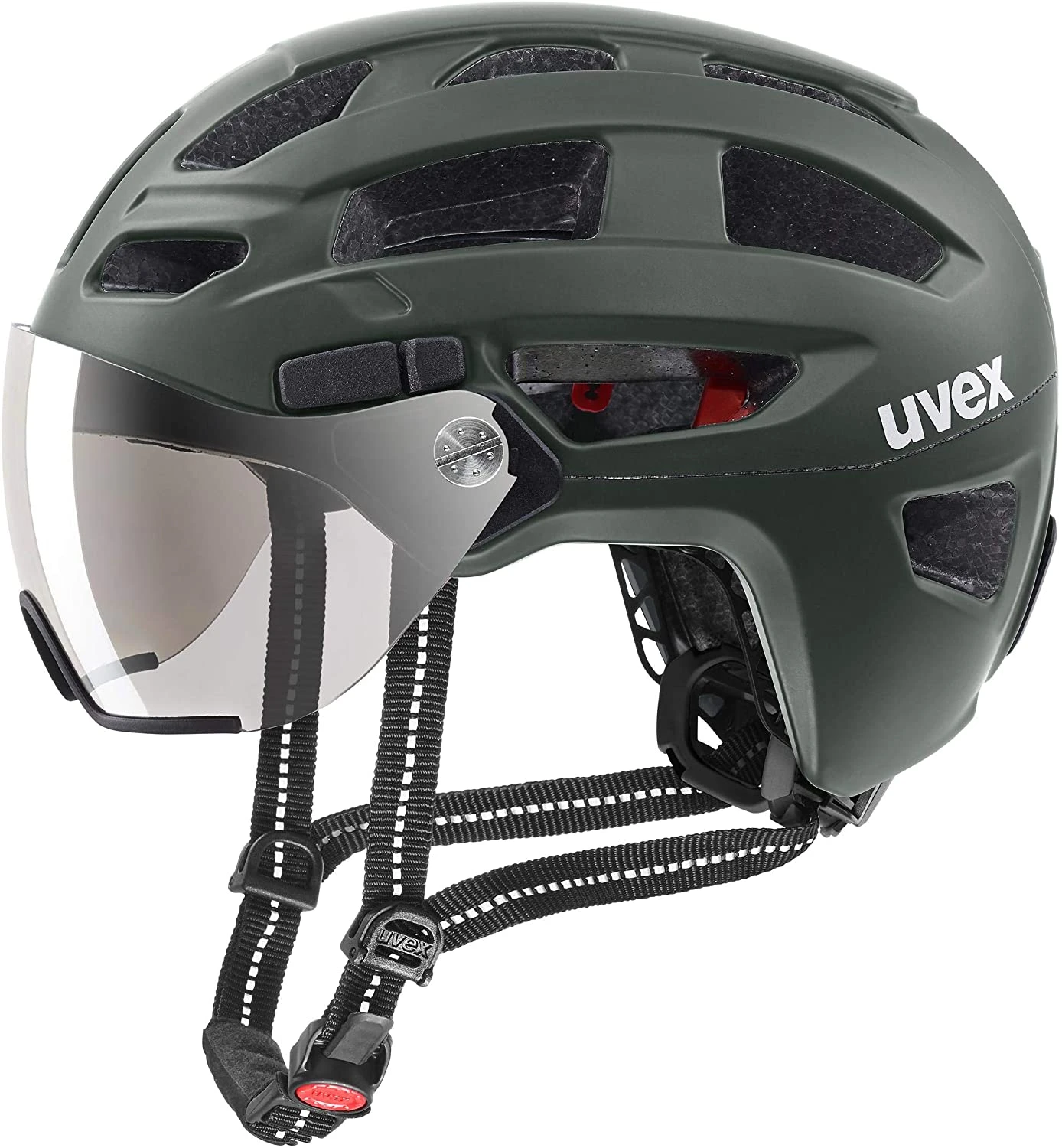 Uvex Finale Visor Visier Fahrradhelm - Forest Mat 3 Uvex Finale Visor Visier Fahrradhelm - Forest Mat