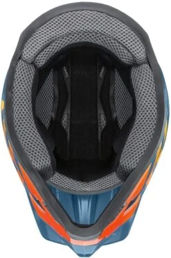 Uvex HLMT 10 Bike Full Face Helm - Blue Fire -Helm Geschäft uvex hlmt 10 bike donwhill mtb bmx helm 5 ansicht von unten