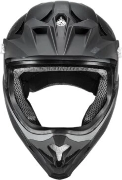 Uvex HLMT 10 Bike Full Face Helm - Black Grey Matt -Helm Geschäft uvex hlmt 10 bike dowmhill bmx helm schwarz grau matt 1