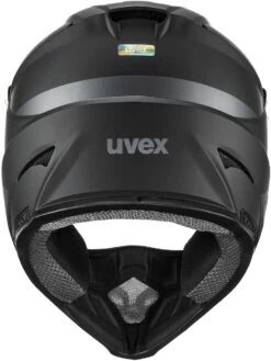 Uvex HLMT 10 Bike Full Face Helm - Black Grey Matt -Helm Geschäft uvex hlmt 10 bike dowmhill bmx helm schwarz grau matt 3