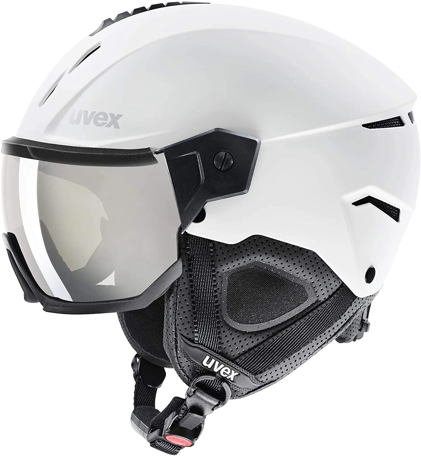 Uvex Instinct Visor Visier-Skihelm - White Black Mat 3 Uvex Instinct Visor Visier-Skihelm - White Black Mat