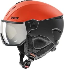 Uvex Instinct Visor Visier-Skihelm - Fierce Red-black Mat