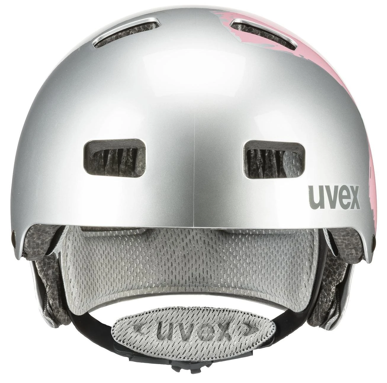 Skaterhelm Uvex Kid 3 - Silver-rose 4 Skaterhelm Uvex Kid 3 - Silver-rose – Bild 2