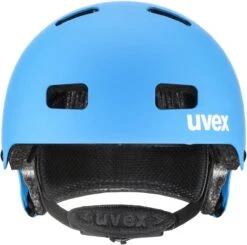 Skaterhelm Uvex Kid 3 Cc - Blue White Mat -Helm Geschäft uvex kid 3 cc kinder skaterhelm fahrradhelm blue white mat 2