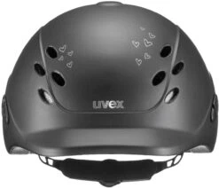 Uvex Onyxx Kinderreithelm - Glamour Black Pink Mat -Helm Geschäft uvex onyx glamour kinder reithelm black pink 2