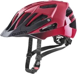 Uvex Quatro Cc Mountainbike Helm - Dark Red-black Mat