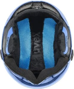 Uvex Rocket Jr. Visor Visier Kinder-Skihelm - Blue Mat -Helm Geschäft uvex rocket jr visor visier kinderskihelm blue mat 4