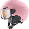 Uvex Rocket Jr. Visor Visier Kinder-Skihelm - Pink Confetti Mat 2 Uvex Rocket Jr. Visor Visier Kinder-Skihelm - Pink Confetti Mat -Helm Geschäft uvex rocket jr visor visier kinderskihelm pink confetti mat 1