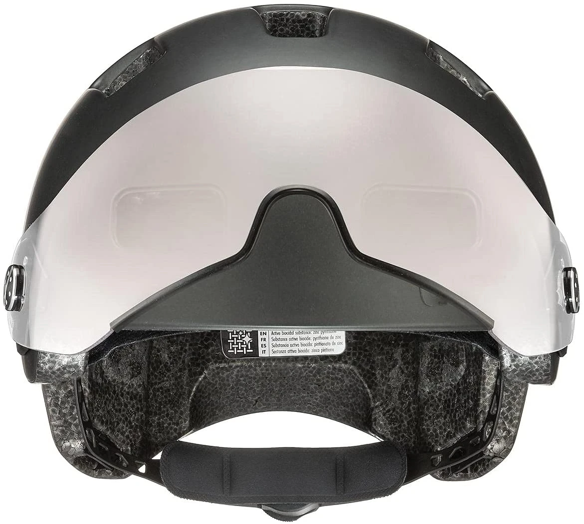 Uvex Rush Visor Visier Fahrradhelm - Dark Silver Mat 5 Uvex Rush Visor Visier Fahrradhelm - Dark Silver Mat – Bild 3