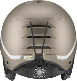 Uvex Wanted Skihelm - Soft Gold-silver Stripes Mat -Helm Geschäft uvex wanted skihelm snowboardhelm soft gold silver stripes mat 3