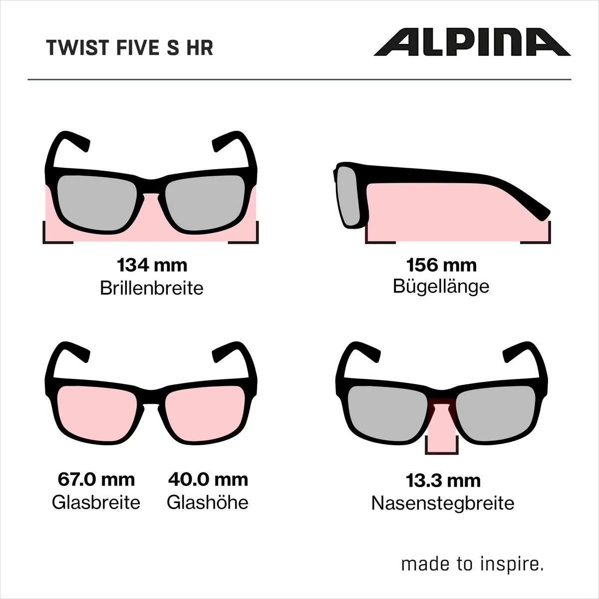 Alpina Twist Five S HR V Sportbrille - White Gloss 7 Alpina Twist Five S HR V Sportbrille - White Gloss – Bild 5