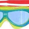 ZOGGS Phantom Kids Mask Schwimmbrille - Blue Red / Tint Blue -Helm Geschäft zoggs phantom kids mask kinderschwimmbrille green blue tint 2